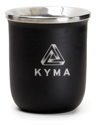 Imagen 2 de 10 de Mate Kyma Negro Acero Inoxidable Térmico - Incluye Bombilla