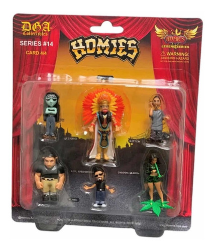 Figuras Homies Serie 14 Blister 4 De 4