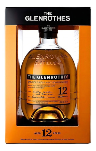 Paquete De 3 Whisky Glenrothes Single Malt 12 Años 700 Ml