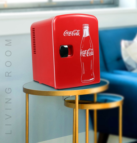 Imagen 3 de 10 de Nevera Mini Refrigerador Portátil De 4 L Carro Oficina Casa
