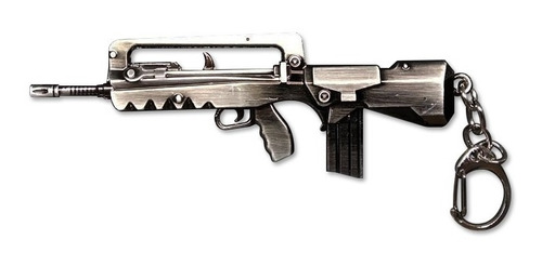 Chaveiro Arma Rifle Famas | Free Fire Fortnite Pubg