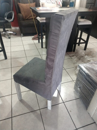 Set 4 Sillas Capitonadas De Madera Para Comedor