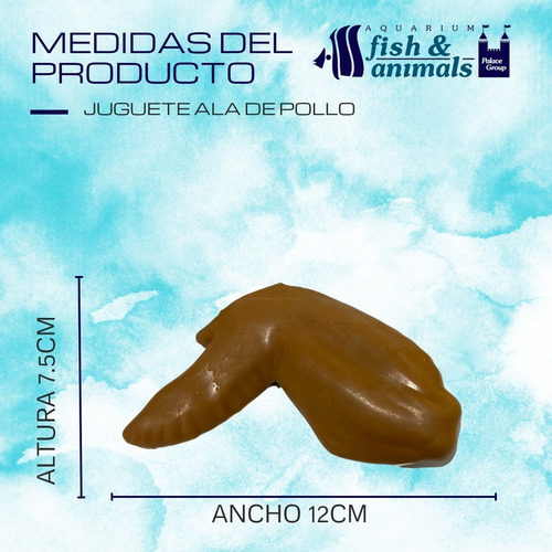 Imagen 5 de 5 de 4 Juguete Para Perros Y Mascotas Con Forma Ala De Pollo