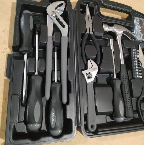 Imagen 5 de 9 de Caja Set Kit 44 Herramientas Manuales Maletin Barovo