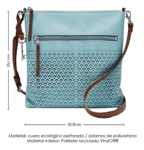 Imagen 4 de 9 de Fossil Bolsa Dama Fiona Crossbody Zb7441403