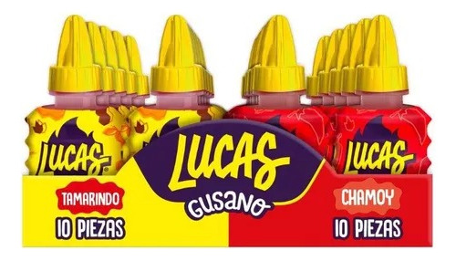 Lucas Gusano Dulce Liquido (20 Piezas)