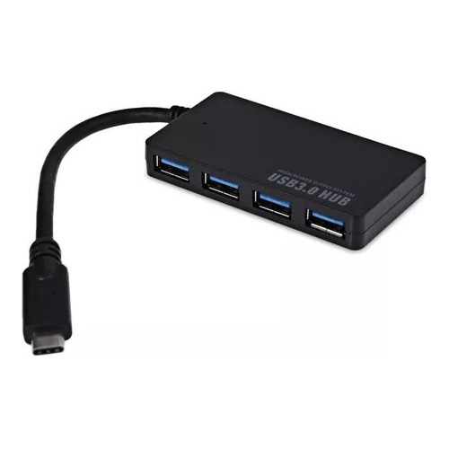      Hub Usb 3.0 Tipo C, 4 Puertos, Compatible Con Macbook