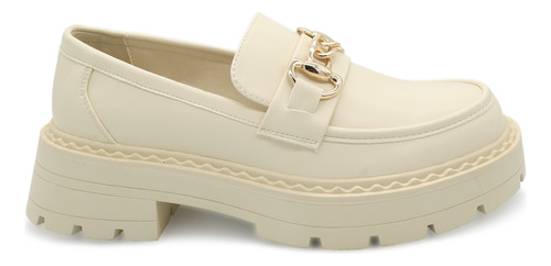 Mocasines Mujer Moda Beige