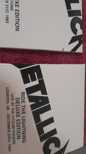 Metallica Cajas Box Importados. Nuevos Precio Por Unidad