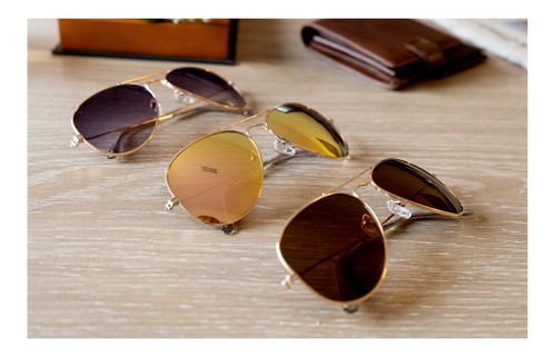 Imagen 8 de 10 de Kevingston Lentes Antireflex Sol Anteojos Metal Kvn Aviador