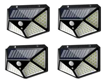 Comprar Pack X4 Reflector Led Panel Solar Sensor Movimiento 100 Leds