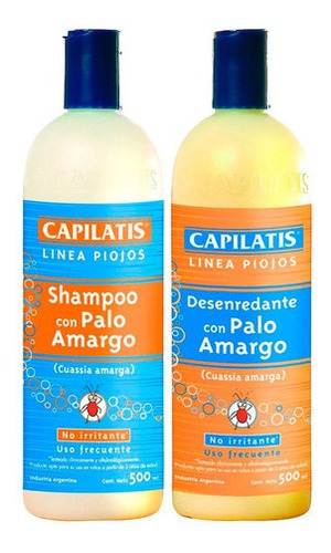 Combo Capilatis Evita Piojos Shampoo + Acondicionador X500ml