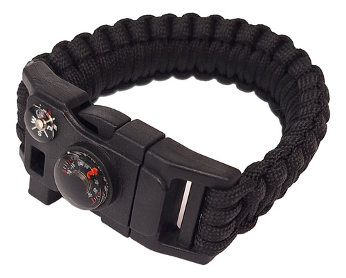 Pulsera Cordon Tactico Survival Silbato Brujula Cuchillo