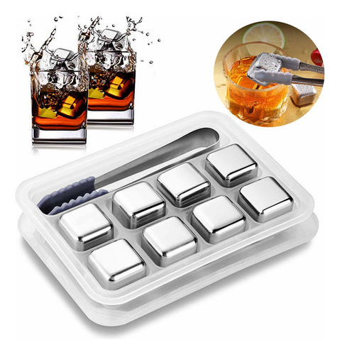 ..cubitos Ssgp De Acero Inoxidable Para Enfriar Bebidas, 8