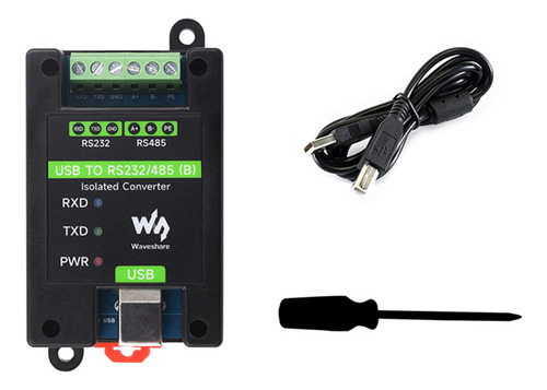 Raíl Din Waveshare Usb A Rs232/485 Aislado De Grado Industri