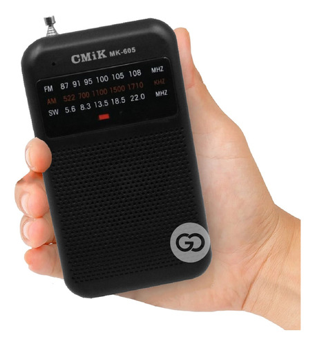 Mini Radio De Bolsillo Banda Fm / Am/ Sw Antena Pilas Aa