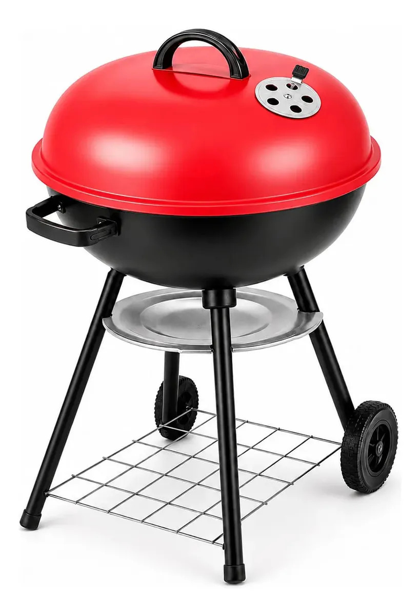 Asador Al Carbon Parrilla Para Carne Asada En Jardin Terraza Rojo