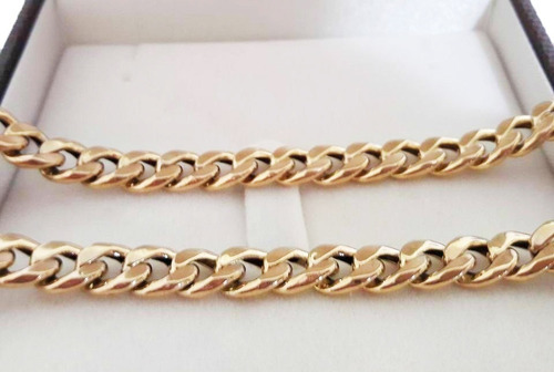 Pulseira Grumet 8 Gramas 6mm Ouro 18k Comprimento 19 Cm