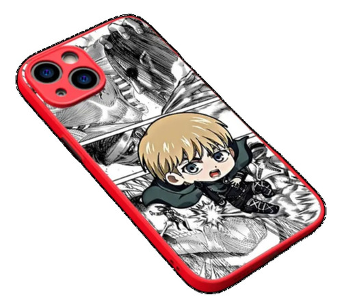 Funda De Teléfono Para iPhone 15 Plus 12 14 Anime Attack On