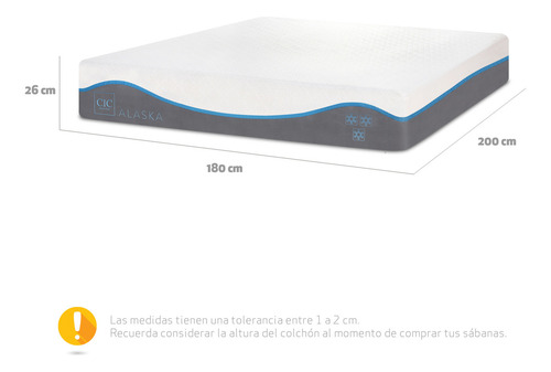 Colchon Alaska King(1.80 X 2 Mts)