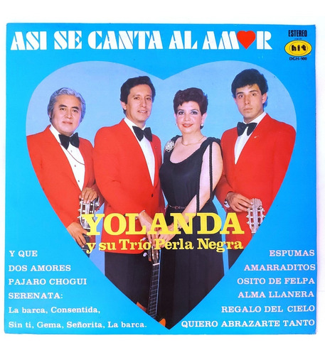 Yolanda Y Su Trio Perla Negra - Asi Se Canta Al Amor  Lp