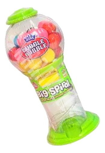 Dispenser Green Chicletes Dubble Bubble Big Spiral - Importa