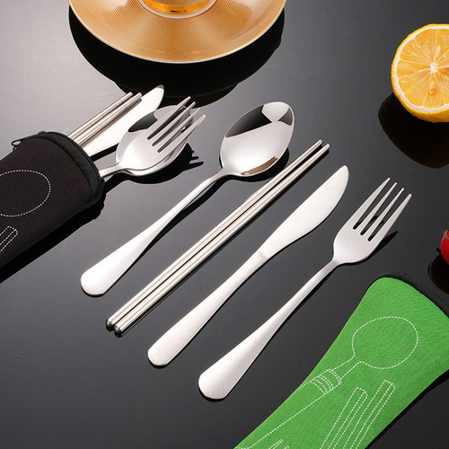 Cuchillo De Acero Inoxidable, Tenedor, Cuchara, Carne