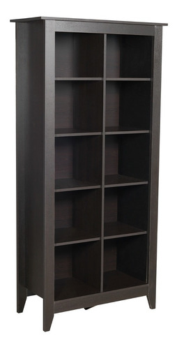 Rack Tv65 C/puerta + Librero Essential - Wengue