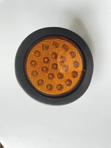 Foco Led Trocha Amarillo Redondo 4 Pulgadas 21 Led Autocars