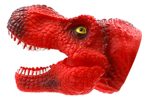 Marioneta De Mano Realista De Dinosaurio Rojo Tyrannosaurus