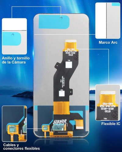 Pantalla Srjtek Ori Para Zte Axon 70 / Axon 70 Lite