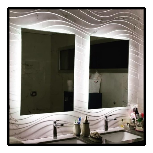 Espejo Con Luz Led 60 X 90 Para Baño Accesorios Caba Marco No Tiene