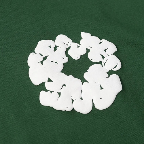 Moletom 3d De Madeira E Algodão Com Rasgo Jeans