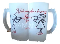 Comprar Jarras Cerveza Enamorados San Valentín Promo 2 Un Samano.uy 
