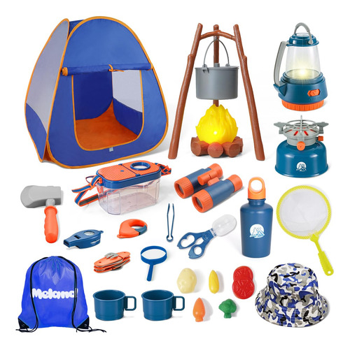 Meland Juego De Camping Para Ninos Con Tienda De Campana De