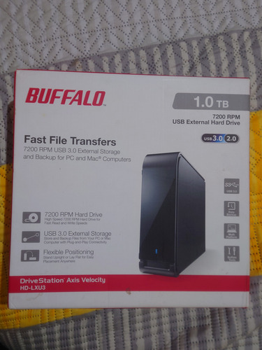 Buffalo Drivestation Axis Velocity High Speed External Hard Negro (Usado)