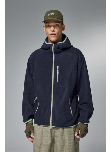 Chaqueta Cortavientos De Forro Polar Holgada Para Hombre