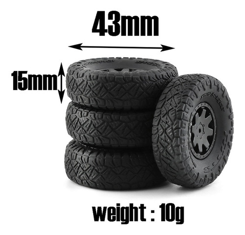 Neumático De Goma De 4 Piezas For -z 4x4 Z 4x4-fs