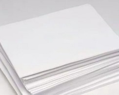 Papel Cartão Liso Branco Offset A4 180g Kit Com 625 Folhas