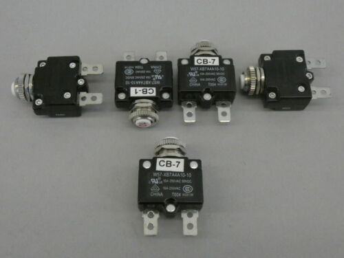 *lot Of 5* Tyco Electronics W57-xb7a4a10-10 Thermal Circ Yyx