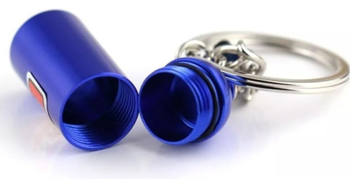 Llavero Tunning Nitro Nos Garrafa Oxido Nitroso Fierrero Azul