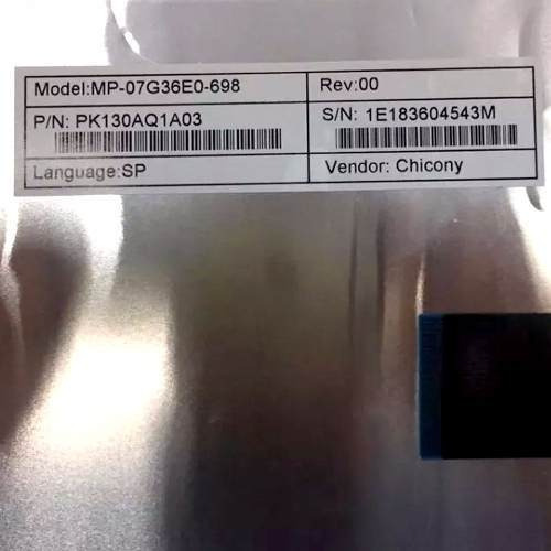 Teclado Notebook Mp-07g36e0-698 Padrao Espanhol Naw20 Compal Cor Preto