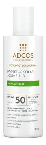 Protetor Solar Aqua Fluid Incolor Fps50 100ml Adcos