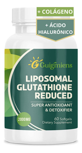 Glutation Capsulas Glutathione Liposomal 2000mg Antioxidante