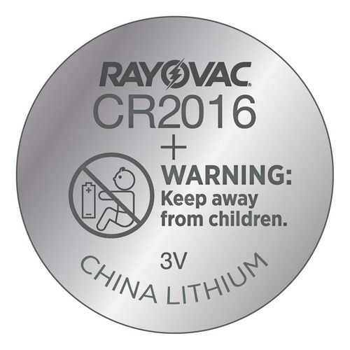 Bateria Cr2016 Cr 2016 3v Lithium Rayovac Alta Performance