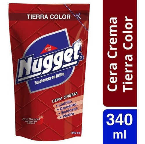 Cera Para Pisos En Crema Doypack 340ml Tierra Nugget