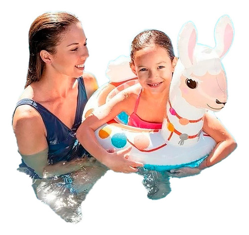 Inflable Infantil Flotador Llama Alpaca Peruana Niño Piscina