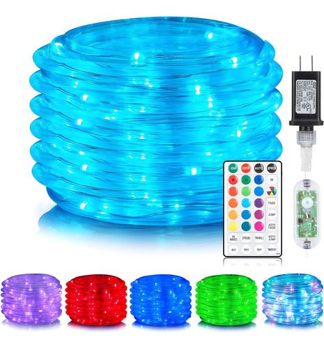 40ft 120 Led Luces De Cuerda Que Cambian De Color, 18 C...