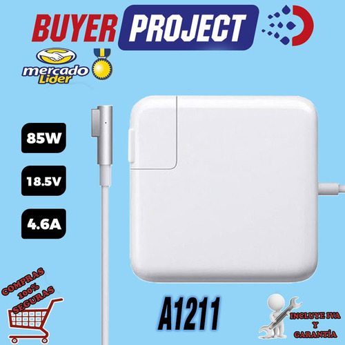 Cargador Mac Apple Macbook Pro Magsafe A1222 18.5v 4.6a 85w