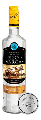 Pisco Vargas Puro 750ml Produto Peruano